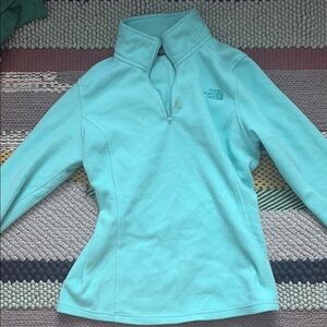 The North Face Turquoise Quarter-Zip Fleece